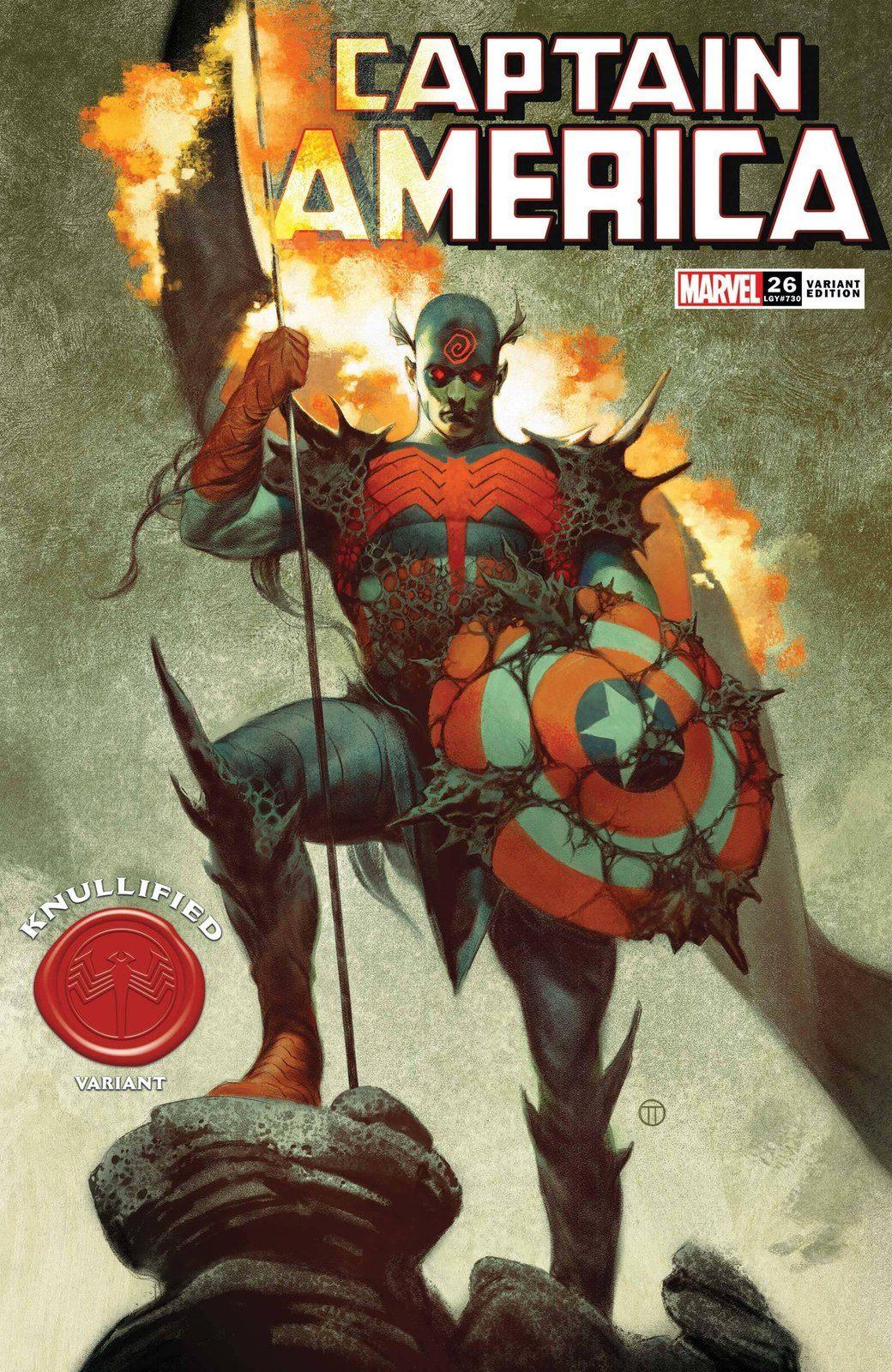 CAPTAIN AMERICA #26 TEDESCO KNULLIFIED VAR (SHIPS 12-16-20) - PCKComics.com