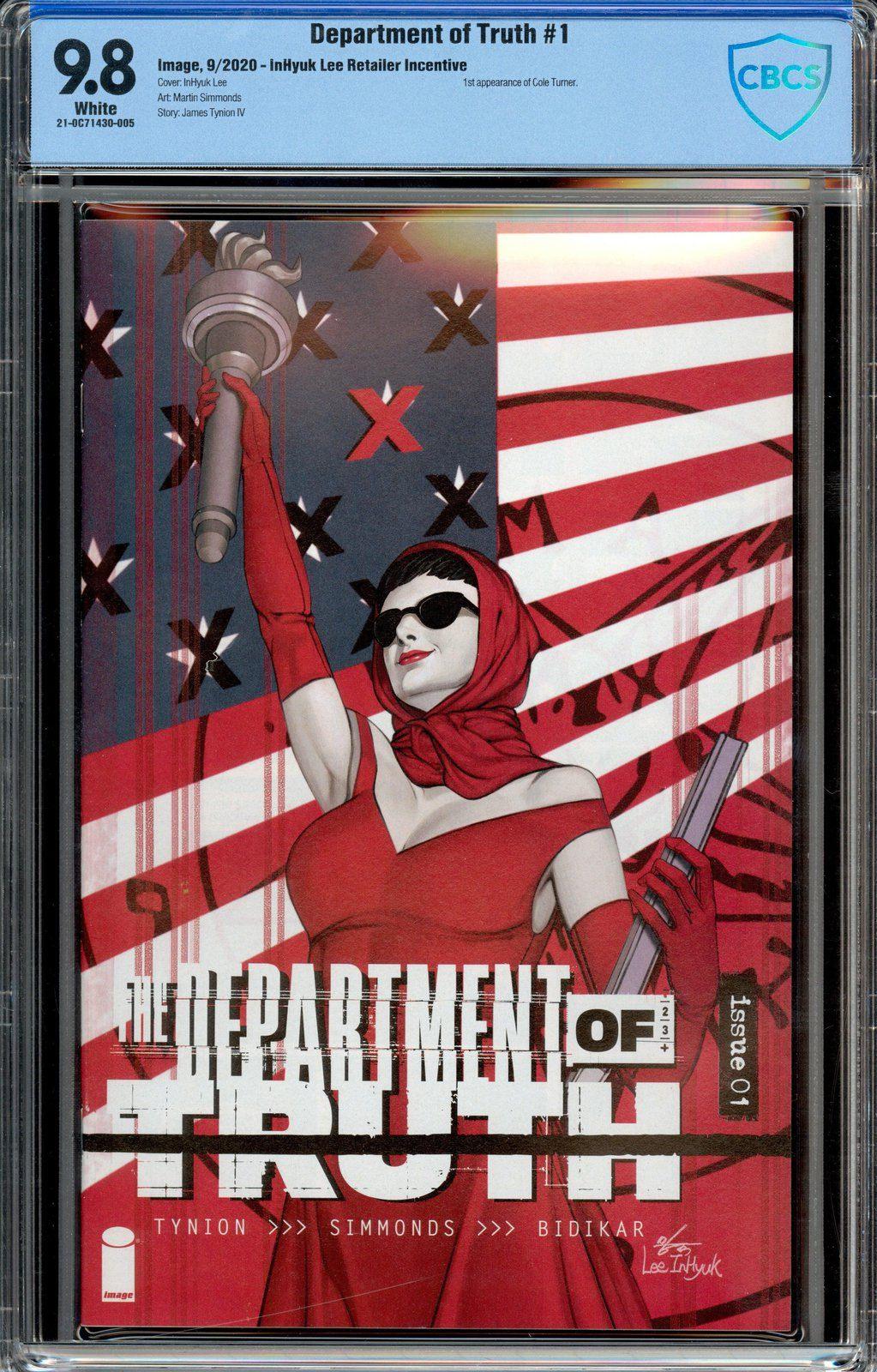 DEPARTMENT OF TRUTH #1 RETAILER INCENTIVE CBCS 9.8 - PCKComics.com