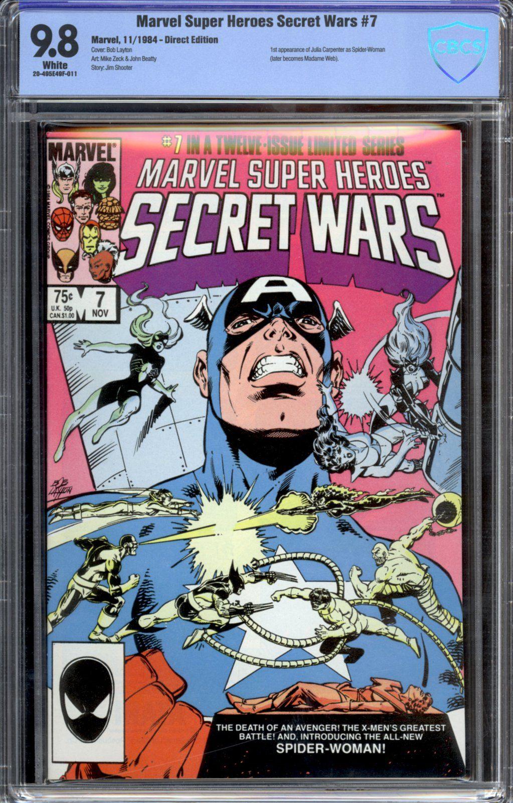 MARVEL SUPER HEROES SECRET WARS #7 CBCS 9.8 - PCKComics.com