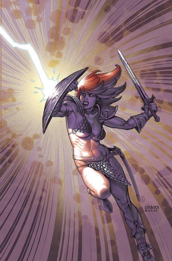 RED SONJA THE SUPERPOWERS #4 LINSNER LTD VIRGIN CVR (SHIPS 04-14-21) - PCKComics.com