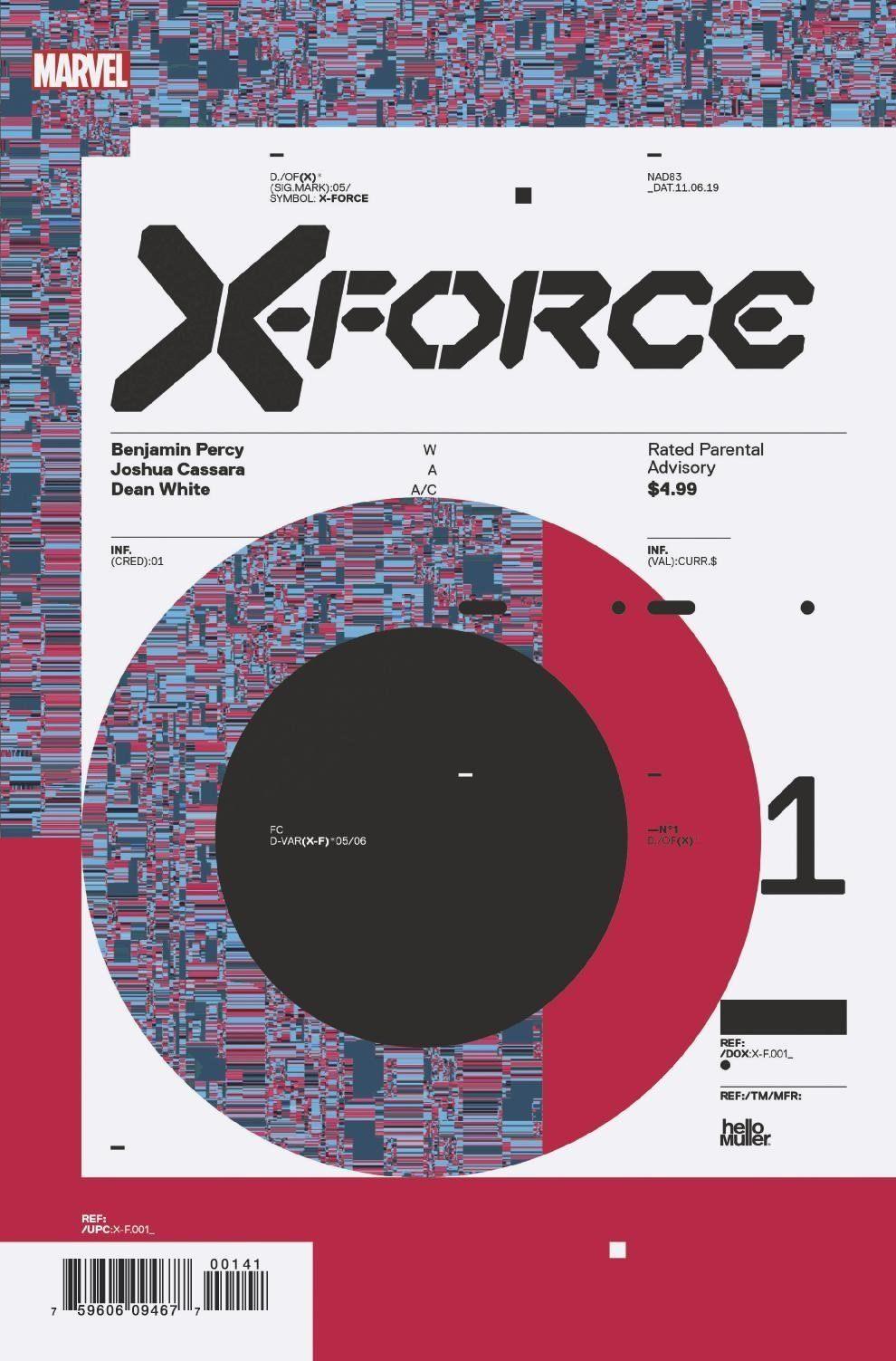 X-FORCE #1 MULLER DESIGN VAR DX - PCKComics.com